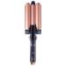 SUTRA Interchangeable Styler Sets - 3 in 1 Styling Base - Spring Curler Waver and Clipless Wand Set Options Rose Gold and Black Waver Set