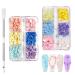 3D Flower Nail Charms Colorful Flower Nail Art Resin Blossom Rhinestone Nail Art Decoration Nail Art Charms Nail Pearls Jewelry Accessories DIY Crafts with Dual Head Nail Cuticle Pusher