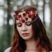IYOU Fairy Headband Crown Wine Red Flower Elf Headpiece Tiara Costume Wedding Elven Hair Accessories for Women - Buy Online on GoSupps.com