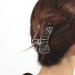 Yean Hair Claw Clips Geometric Hair Clip Thick Hair Clamp Metal Jaw Clip for Women and Girls (Silver)