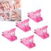 5 Piece Nail Tip Clips for Quick Acrylic Nail Shaping - Portable DIY Tool for Gel Extensions - Pink - Buy Online on GoSupps.com