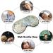 Floral Sleep Mask for Men and Women - Adjustable Strap, Blocks Light for Night Travel and Nap - Buy Online on GoSupps.com