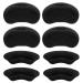 COMNICO 4 Pairs Heel Grips Liner Cushions Inserts Self-Adhesive Shoe Snugs Filler for Men Women Loose Shoe Too Big Heel Back Protectors Pads Prevent Rubbing Slipping Blisters(Black)