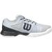 Wilson Youth Tennis Shoes RUSH PRO JR QL - All Surface Grey/Black/White Size 32 2/3 - Ideal for Every Player Type - Buy Online on GoSupps.com