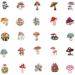 Colorful Ins Style Mushroom Stickers 50 Pack - Waterproof Decals for Scrapbooking, Laptop, Phone Case, Water Bottle & Home Decor - Buy Online on GoSupps.com
