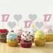 MonMon & Craft 17th Birthday Cupcake Toppers - Number 17 Sign - Girls 17th Birthday Cupcake Toppers - Sweet 17 Dessert Decor- Cheers to 17 Years Party Decorations Pink Silver Glitter - 24 Pcs - Buy Online on GoSupps.com