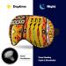 African Art Woman with Pot Orange Sleep Mask - Adjustable Strap, Light Blocking Blindfold for Night Sleep and Travel - Buy Online on GoSupps.com