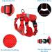 Petbonus Adjustable Cat Dishes & Leash Set - Soft Breathable Small Cat Bowls with Reflex Strips - Ideal for International Shipping - Buy Online on GoSupps.com