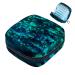 Menstruation pad bag with zipper women's napkin bag tampons collecting bags for women and girls (mermaid-sequin-green)