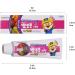 Pororo Kids Whitening Sensitive Toothpaste - Cavity Protection Low Fluoride Oral Care with 4 Fruit Flavors Improving Gum Health Removing Plaque to Strengthen Enamel 90g/3.17 Oz (Pineapple - 4packs) - Buy Online on GoSupps.com
