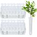 50 Pcs Floral Water Tubes with Rack Holder Floral Tubes Water Tubes for Flowers Flower Vials for Milkweed Cuttings Flower Arrangements