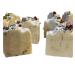 NATURAL SOAP Bar Coconut and Honey with mini Face Loofah and pumice stone for healthy feet No additives No colouring. Palm Free