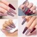 Yueshop Gel Nail Polishes Set - 6 Colours: Brown, Burgundy, Red, Nude, Pink, Glitter - Soak Off UV LED Nail Lamp Kit for Store or Daily DIY Use (8ml) - Buy Online on GoSupps.com