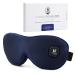 Aroma Season Heated Eye Mask Moist Heat Eye Compress with Cordless Design for Blepharitis and Dry Eyes Treatment(Navyblue) navy blue