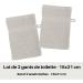 Lovely Casa - Set of 2 washcloths 15 x 21 cm Lagune Linen - Buy Online on GoSupps.com