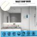 Cabilock 2-Pack Toothbrush Holder & Dispenser - Wall-Mounted Toothpaste Organizer - Stylish Golden Bathroom Accessory (28x11.5x9cm) - Buy Online on GoSupps.com