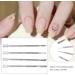 Cuticle Pusher UV Tool Nail Art Cuticle Trimmer (4 Pieces Silver) - Buy Online on GoSupps.com