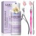 Saviland 180ML Cuticle Remover Kit - High Capacity 6.09 Oz Cuticle Remover Liquid with Cuticle Pusher Trimmer Nipper Nail Accessories Manicure Tool for Nails Care Cuticle Softener Nail Salon Home DIY C-6.09 Oz Cuticle Remover Kit