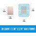 Bordered Waterproof Transparent Dressing Bandage - 39Ct Non-Woven Fabric Adhesive Pads for First Aid & Wound Care (2.7x2.3) - International Shipping Available - Buy Online on GoSupps.com