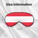 Austrian Flag Sleep Eye Mask | Soft Adjustable Blackout Silk Blindfold for Men & Women - Buy Online on GoSupps.com