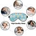 Buy White Daisy Light Blue Sleep Mask | Adjustable Breathable & Fashionable Eye Mask for Comfortable Sleep International Shipping Available - Buy Online on GoSupps.com