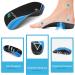 High Arch Support Insoles 3/4 Orthotic Inserts for Flat Feet Plantar Fasciitis Relief | Overpronation Running Shoe Insoles for Men & Women - Black/Blue (L Men 9-11 Women 10-12) - Buy Online on GoSupps.com