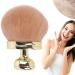 Self Tanner Brush Oval Self Tanning Brush 2.8" Dia. Large Body Brush Makeup Soft Reusable Sunscreen Applicator for Makeup Legs Arms Face Body Gold Self Tanning Brush
