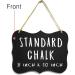 Large Hanging Chalkboard Sign 8x10 | Acrylic | Double Sided | Erasable | Wedding Wall Decor | Kitchen Pantry Menus - Pack of 6 - Buy Online on GoSupps.com