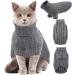 EMUST Large Dog Turtleneck Sweater - Elastic Sleeves, Soft for Fall & Winter - XL Grey - Buy Online on GoSupps.com