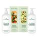 EVA + AVO Shampoo and Conditioner Set Cleansing Shampoo and Hydrating Conditioner with Avocado Oil and Wild Rosemary for All Hair Types 8 Fl Oz 8 Fl Oz Standard Size Duo