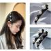 Delicate Hair Clips Sectioning Hair Clips For Thick Thin Hair Daily Use Hair Sectioning Gifts For Women Girls Hair Cli Camellia Black - Buy Online on GoSupps.com