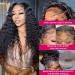 Daules 5x5 HD Lace Closure Wig Deep Wave 24 Inch - 100% Virgin Human Hair, Free Part, Pre Plucked, 180% Density - Natural Black Color for Women - Buy Online on GoSupps.com