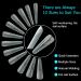 Vnjaoi 120-Piece Dual Nail Shapes Set - 12 Sizes Semi-Matte Poly Nail Gel Full Cover Coffin Nail Builder for DIY Gel Manicure & Nail Art Design - Buy Online on GoSupps.com
