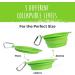 Mighty Paw Foldable Dog Bowl Set | 2-Piece Silicone Travel Bowl (Green) - Light Leak-Proof Large Capacity for International Orders - Buy Online on GoSupps.com