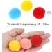 VOVIGGOL 30pcs Cat Toy Balls - 3CM Soft Pompom Balls in 10 Colors for Indoor Cats | Interactive Quiet Play & DIY Crafts - Buy Online on GoSupps.com