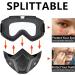 YScare 2 Pack Tactical Masks for Nerf Rival Blasters - Kids Airsoft Mask for Shooting Games, Cycling, Cosplay - White+Black - Buy Online on GoSupps.com