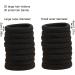 Geteawily Black Hair Bands Seamless Hair Tie Ponytail Holders Seamless Ponytail Holders Hair Elastic Bands Hair Scrunchies For Women Girls - Buy Online on GoSupps.com