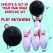 Island Genius Giant Inflatable Bowling Game Set for Kids - Indoor/Outdoor Jumbo Ball and Pins, Perfect for Birthday Parties and Lawn Games - Buy Online on GoSupps.com