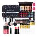 Smink case Set Women Jascherry Schminkkoff Set 25 ST portable travel make -up set - complete cosmetics set with eyeshadow pallet pallet lipstick brush gift for women and girls