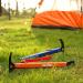 SPOFINE 6pcs Heavy Duty Tent Stakes with Hammer, Reflective Ropes, & Storage Bag - Camping Accessories Kit for Hiking, Backpacking - Orange+Black - Buy Online on GoSupps.com