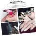 FRCOLOR 8 Sets Bat Wings Nail Embossing Plate Holder Template Glass Nail Accessories Ponytail The Tools Imprint Braces Set Stamp Bow Tie Razor Child - Buy Online on GoSupps.com