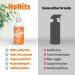 NoNits NoNits Head Lice Treatment Kills All Head Lice and Eggs Premium Nit Treatment Serum Safe 100% Effective Lice Treatment Extra Defence for All Hair Types Children and Adults Made In The UK 200ml - Buy Online on GoSupps.com
