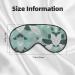 Mint Gray Leaves Print Double-Sided Eye Mask | Soft Light Blocking for Better Sleep Quality - Shop Internationally - Buy Online on GoSupps.com