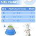 Soft Adjustable Cat Cone Collar for Post-Surgery Recovery - Large Elizabethan Collar for Cats - Blue - Buy Online on GoSupps.com