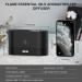 JEEBEL AROMA Diffuser - Ultrasonic Humidifier with Flame Effect Adjustable Brightness & Auto Shut-off | International Shipping Available - Buy Online on GoSupps.com