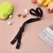 12 Pack Black Adjustable Anti-Slip Ear Straps for Nurses and Food Workers - Buy Online on GoSupps.com