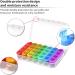 Pill Box 4 Times a Day Betife Weekly 7 Day Tablet Organiser - Transparent Daily Pill Dispenser with 4 Compartments for Medication, Vitamins and Supplements - Buy Online on GoSupps.com