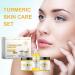 3 in 1 Turmeric Glow Combo Skincare Set - Scrub & Hydrating Butter for Improved Skin Tone | International Shipping Available - Buy Online on GoSupps.com