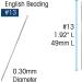 The Beadsmith Beading Needles #13 - High Quality for Precise Beadwork - Buy Online on GoSupps.com