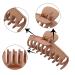 Ajju Korean Matte Large Claw Hair Clips for Women - Non-Slip Grip, Strong Hold - 4 Pack + Bonus 4 Hair Ties - Beige, Khaki, Coffee, Black - Buy Online on GoSupps.com